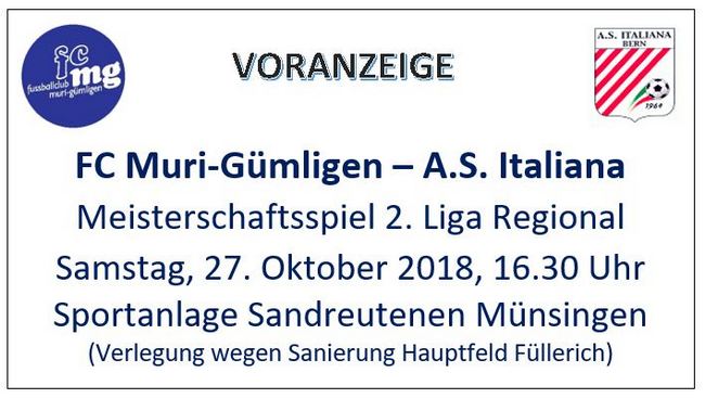 Voranzeige FCMG-Italiana 27.10.18-Web